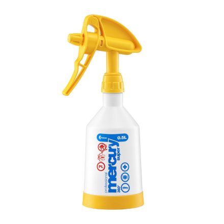 Mercury - Sprayer 0,5 golyós duplafújós - golyós flakon sárga