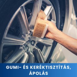 Gumi- és keréktisztítás, ápolás